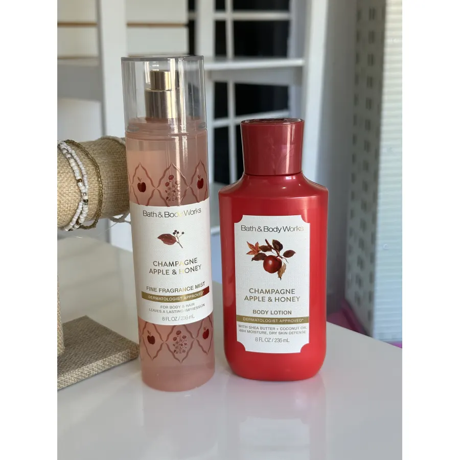 Dúo perfume y crema champagne Apple y honey